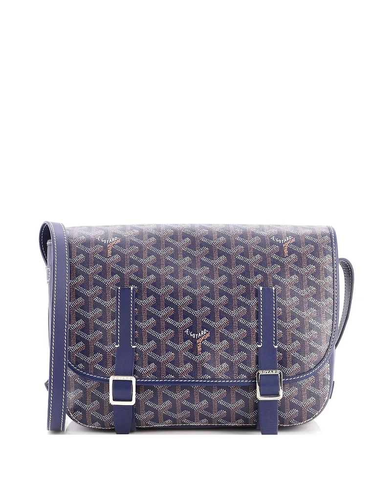 Pre-Owned Goyard Mm Belvedere Messenger Bag Coated Canvas