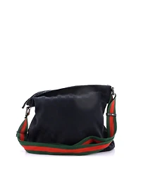 Pre-Owned Gucci Front Pocket Web Messenger Gg Canvas