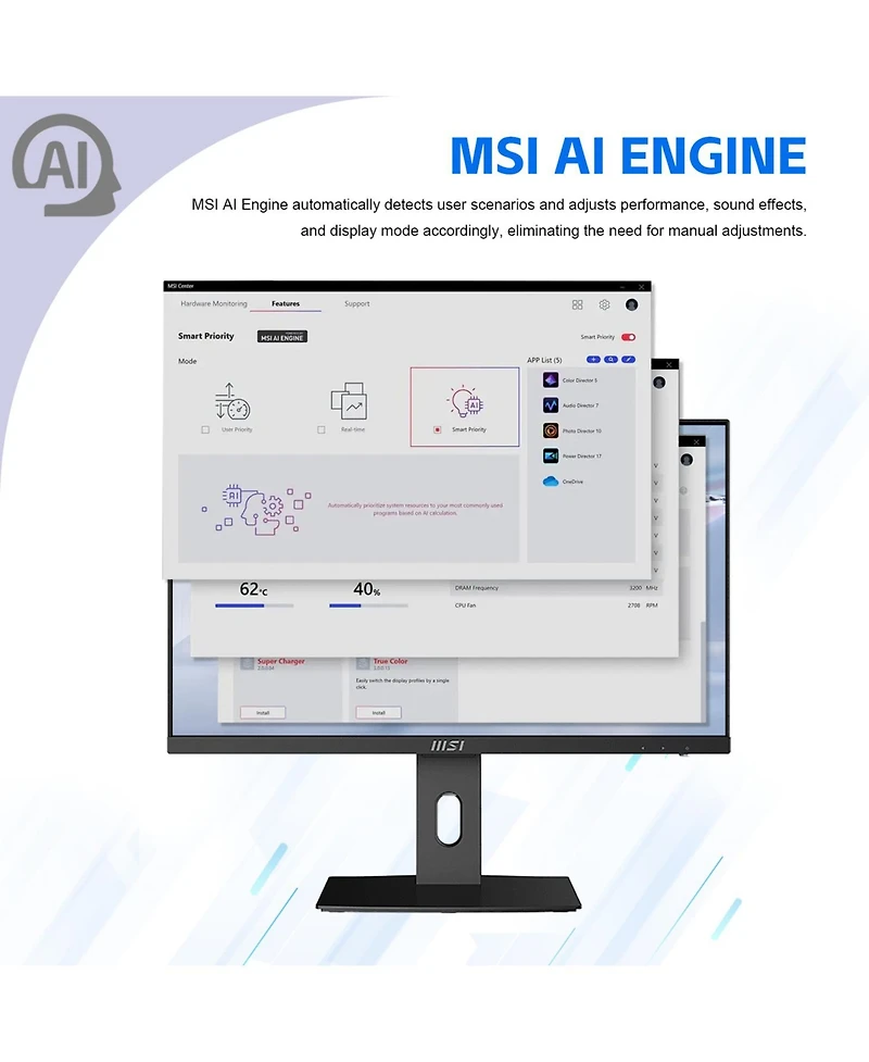 Msi Pro AP242P 23.8" 100Hz All-in-One Windows 11 Home