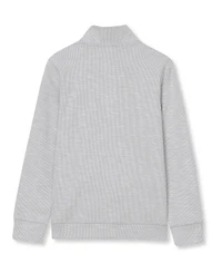 Lands' End Boys Quarter Zip Slub Sweater