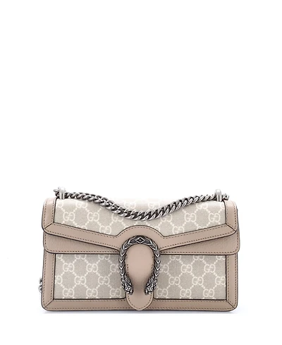 Pre-Owned Gucci Small Dionysus Bag Gg Coated Canvas with Leather