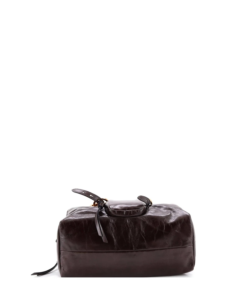 Pre-Owned Prada Medium Dangle Top Handle Bag Leather