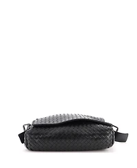Pre-Owned Bottega Veneta Medium Square Flap Messenger Bag Intrecciato Nappa