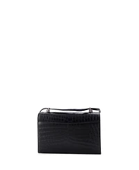 Pre-Owned Saint Laurent Small Babylone Crossbody Bag Embossed Leather