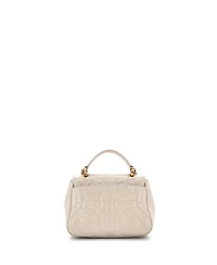 Pre-Owned Salvatore Ferragamo Medium Gancini Turnlock Top Handle Bag Gancini Quilted Leather