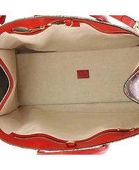 Pre-Owned Gucci Large Convertible Open Tote Apple Gg Coated Canvas