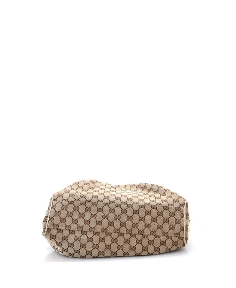 Pre-Owned Gucci Medium Sukey Tote Gg Canvas with Leather