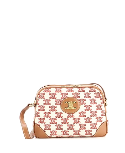 Pre-Owned Celine Small Camera Bag Triomphe Canvas