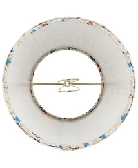 Springcrest 4" Top x 6" Bottom x 5 1/2" High x Print Lamp Shade Replacement Small Leaf Shirred Pleated Clip On Candelabra