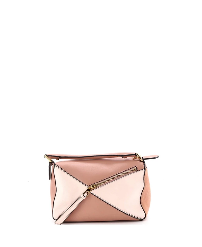 Pre-Owned Loewe Small Puzzle Bag Leather and Suede