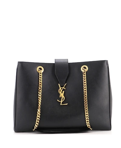 Pre-Owned Saint Laurent Large Classic Monogram Shopper Leather