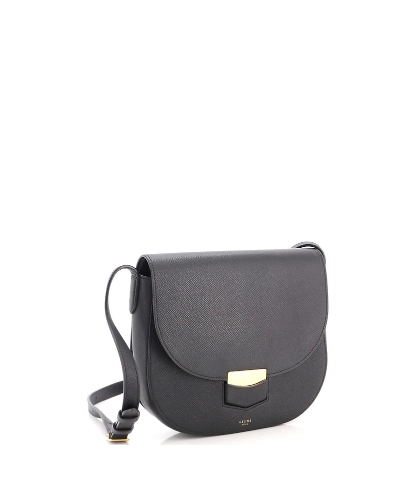 Pre-Owned Celine Medium Trotteur Crossbody Bag Grainy Leather