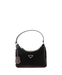 Pre-Owned Prada Mini Re-Edition 2005 Shoulder Bag Velvet