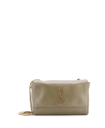 Pre-Owned Saint Laurent Small Classic Monogram Reversible Shoulder Bag Suede