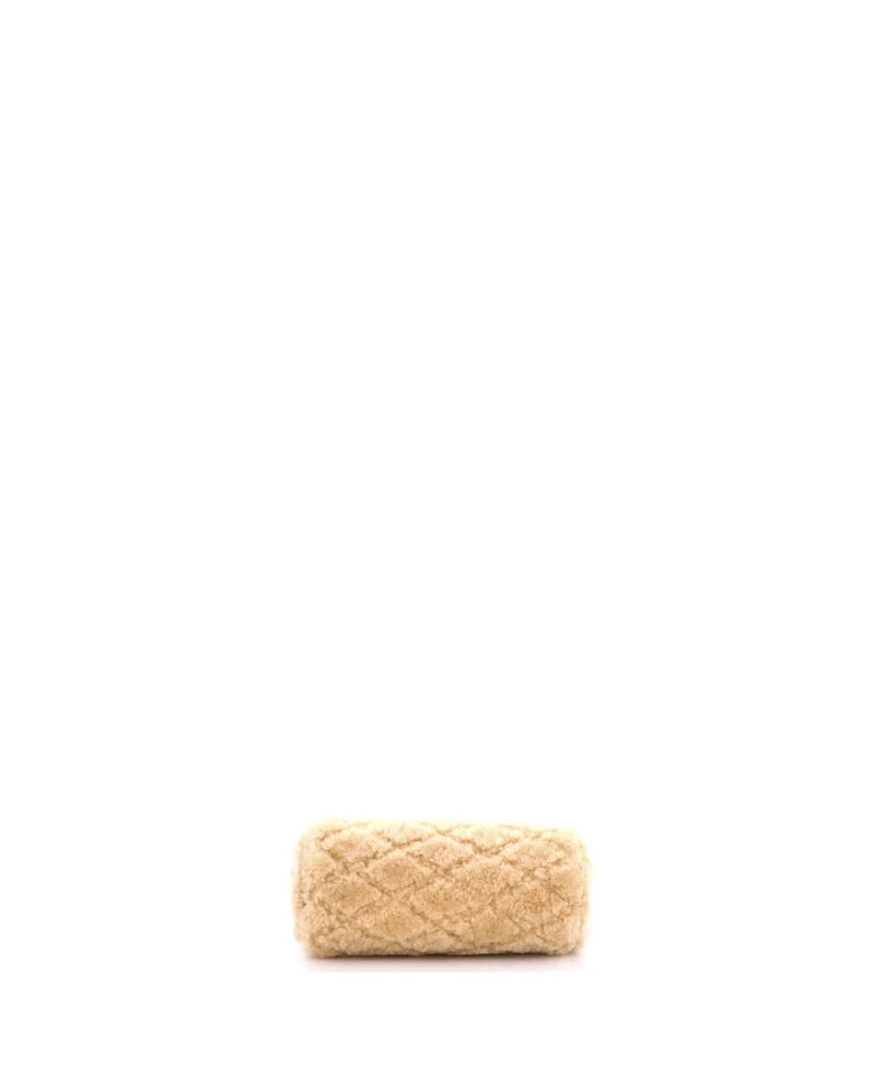 Pre-Owned Saint Laurent Mini Sade Tube Bag Quilted Shearling