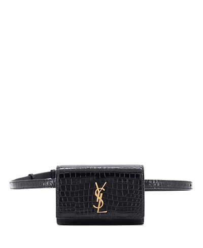 Pre-Owned Saint Laurent Mini Classic Monogram Kate Belt Bag Embossed Leather