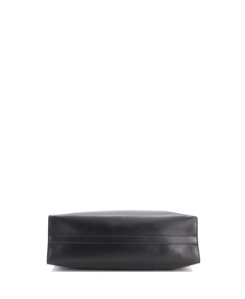 Pre-Owned Prada Large Triangle Logo Convertible Open Tote Leather