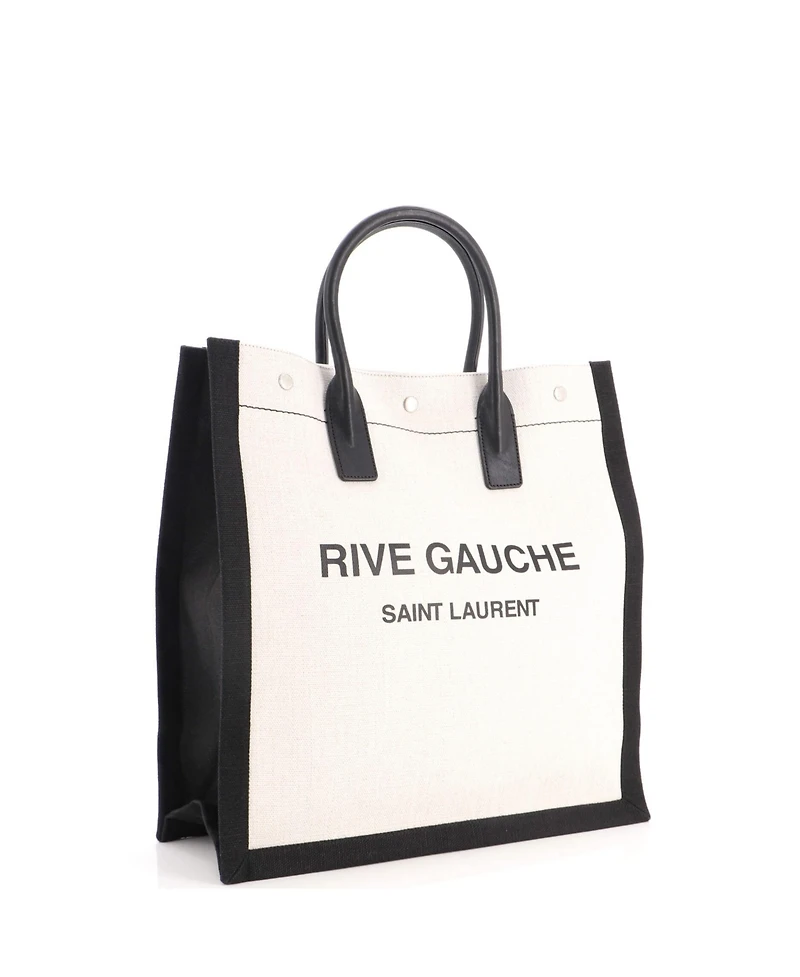 Pre-Owned Saint Laurent Tall Rive Gauche Shopper Tote Canvas