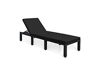 Boyel Living Patio Rattan Height Adjustable Lounge Chair with 2 Set of Cushion Cover
