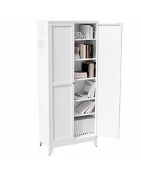 Boyel Living Metal Storage Shelf Heavy Duty 180lb Capacity Organizer Rack Easy Assembly