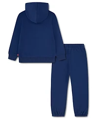 Levi's Boys' 4-7 Toasty Snowman Hoodie and Joggers, 2-Piece Set