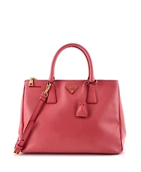 Pre-Owned Prada Large Galleria Double Zip Tote Saffiano Leather