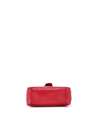Pre-Owned Gucci Small Gg Marmont Top Handle Flap Bag Matelasse Leather