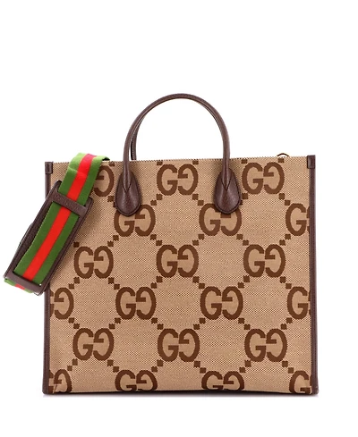 Pre-Owned Gucci Large Convertible Tote Jumbo Gg Canvas