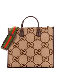Pre-Owned Gucci Large Convertible Tote Jumbo Gg Canvas