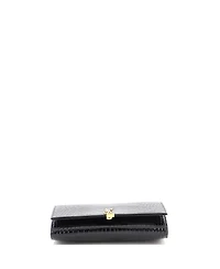 Pre-Owned Saint Laurent Classic Monogram Flap Chain Wallet Embossed Leather