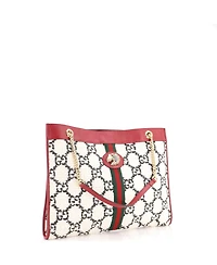 Pre-Owned Gucci Large Rajah Chain Tote Gg Tweed