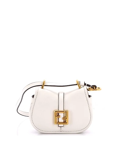 Pre-Owned Fendi Nano C'mon Shoulder Bag Leather