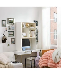 DormCo Yak About It - Extra Depth Cube Desk Bookshelf with Outlet