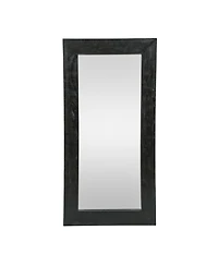 Busdays Handcrafted Rustic Mango Wood Floor Mirror 32x64 Inch Standing Mirror No Assembly Required