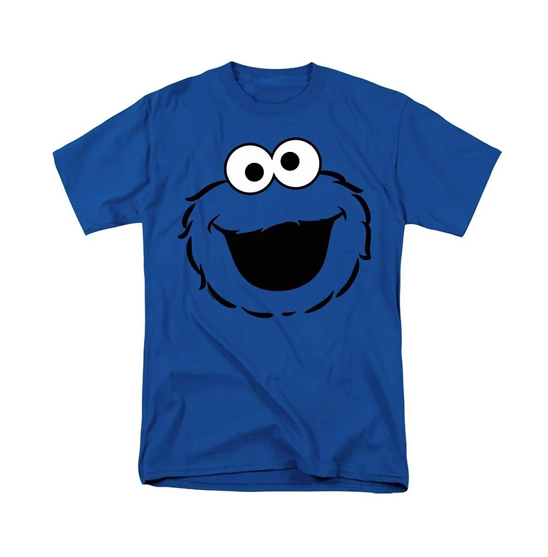 Sesame Street Men's Cookie Monster Full Face T-Shirt
