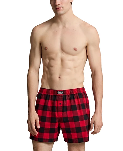 Polo Ralph Lauren Men's Plaid Single Button Fly Boxer