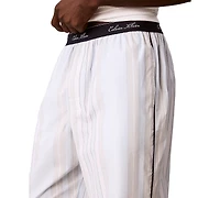 Calvin Klein Men's Cotton Poplin Script Regular-Fit Pajama Pants