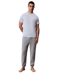 Calvin Klein Men's Poplin Script Crewneck Pajama T-Shirt