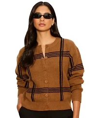 Sanctuary Womens Semi Cropped Crewneck Sweater