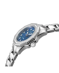 GV2 by Gevril Women's Cortina Swiss Quartz Silver Stainless Steel Bracelet Diamond Watch