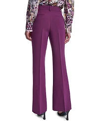 Karl Lagerfeld Paris Women's Wide-Leg Mid-Rise Pants