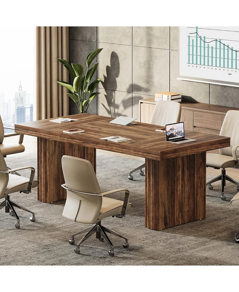 Tribesigns 63" Office Desk, Modern Home Office Computer Desk,Writing
