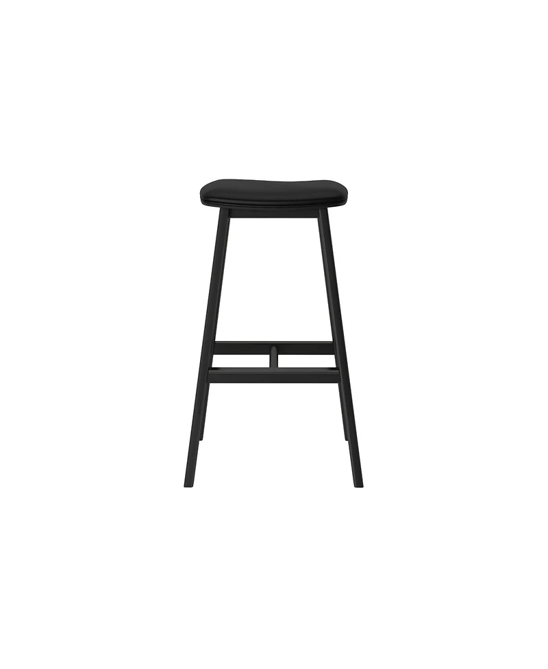 Plank+Beam Beryl Upholstered Bar Height Stool Pu Leather