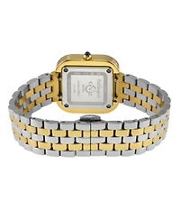 GV2 by Gevril Women's Bellagio Swiss Quartz Two toned Ss Ipyg Stainless Steel Bracelet Diamond Watch
