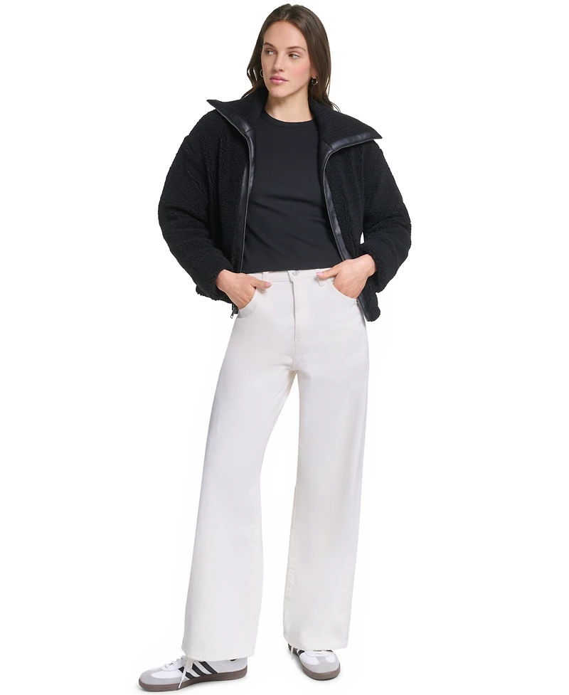 Levi's Women's Sherpa Bomber Quilted-Lined Jacket