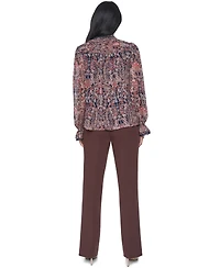 Tommy Hilfiger Women's Lace Long-Sleeve Blouse