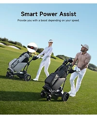 Navee Birdie 3 Electric Golf Push Cart, 36 Hole Max Range, Dual Motor Assist, 9 Speeds, Remote Control, Foldable
