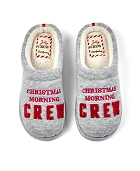 Dearfoams Women's Christmas Morning Crew Slippers