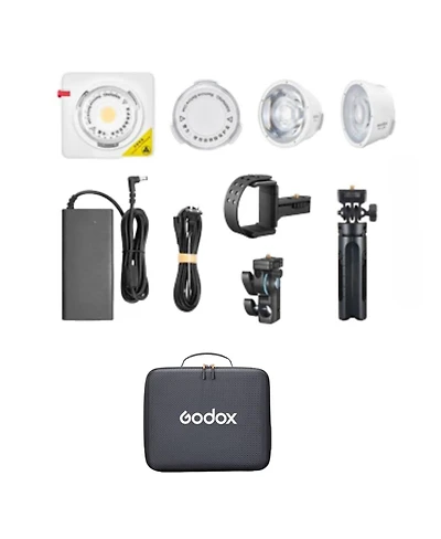 Godox ML100R Rgb Led Video Light Kit (15degree(s) and 36degree(s) Lens and Power Bank Holder Kit)