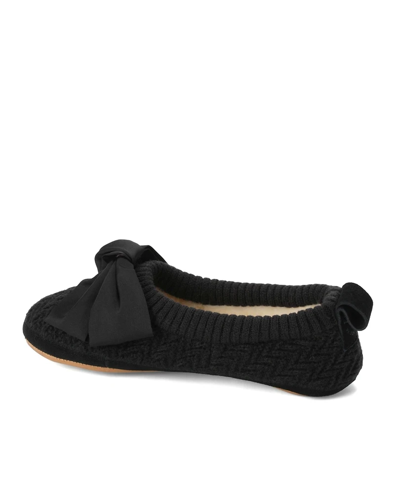 Dearfoams Women's Fireside by Bestie Ballet Slippers